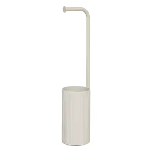 Toilet Pap Holder Linen Onyx - Floor-Standing Steel Paper Holder