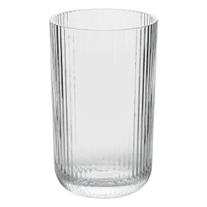 Tall, ribbed glass Ema 43 cl clear glass - Clear Ribbed Tumbler 430ml