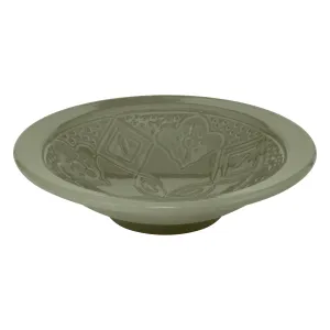 Sienna Deep Plate 23 cm Olive Green Faience