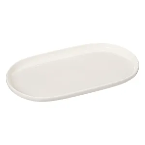 Oval dish Nora â€” Porcelain Serving Plate, Glossy Oval 23x9 & 30x18 cm