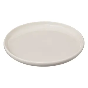 Nora dessert plate diam 21 cm | Porcelain, Cream Glaze