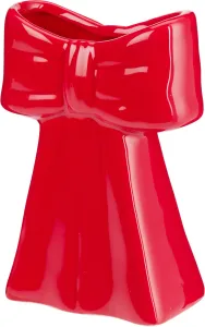 Ribbon Vase â€” Dolomite Bow-Shaped Decorative Tabletop Vase, 13 cm