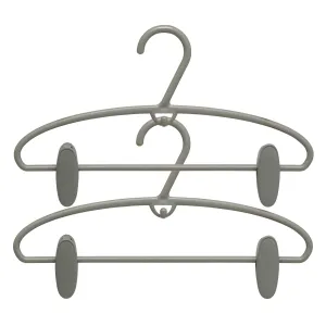 Set of 4 Hang'clip hangers - PP, Adjustable PVC Clips, Space-Saving