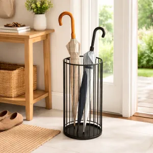 Metty Umbrella Stand D.21 x H.47 cm Metal Black
