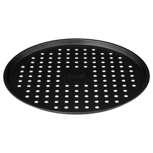 Perforated Metal Pizza Tray - 33 cm Steel Baking Pan