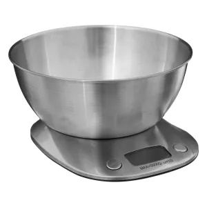 Digital scales with stainless steel bowl - 5kg Kitchen Scale