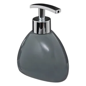 Silk Colors Concrete Soap Dispenser â€“ 300ml Stoneware, Chrome Pump