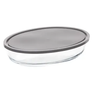 Keep eat Oval Borosilicate Glass Oven Dish with Lid - 30.5 x 21.5 x 6.7 cm