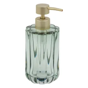 Soap Dispenser Florea Amber Glass with Gold Pump | 7.7 x 18 cm