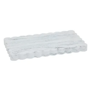 Marby Decoration Tray ” Polyresin Marble-Effect Organizer, 23x13 cm