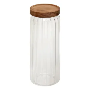Jar 1.3 L Harmony Glass with Acacia Lid