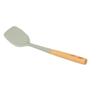 Spatula Horizon 34 cm â€“ Beech Wood Handle & Green Silicone