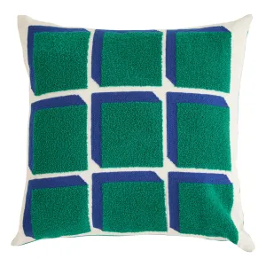 "Flow" Cushion - 45 x 45 cm Tufted Embroidered Cushion