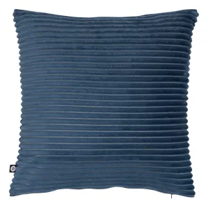 Arum Cushion - Square Flannel Corduroy 38x38x10 cm Blue