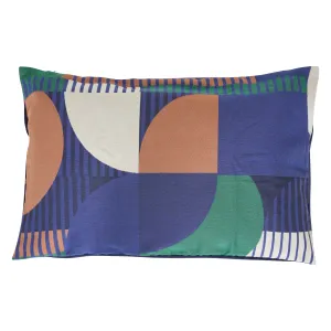Flow Cushion Rectangular Geometric Print Polyester 12.5 x 58 x 38 cm