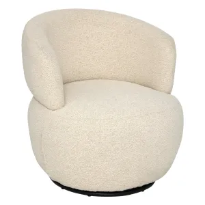 Sileo Swivel Chair â€” Boucle Polyester Upholstery, 360Â° Swivel