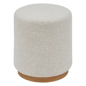 Beanbag Pouf Nesky â€” Oeko-Tex Upholstered Round Pouf with Wood Base