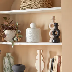 Decoration Box "Mala" â€” White Ceramic Lidded Storage Box 1.6L