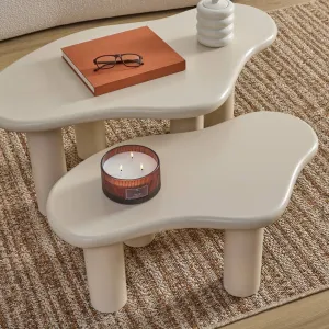 Tables Gignognes "Olao" Nesting Side Tables, Organic Matte Top