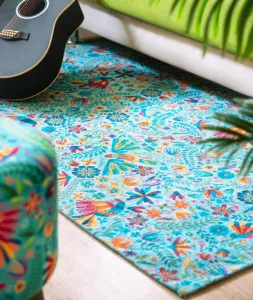 "MEXICAN FLOWERS" CARPET 165X110 CM