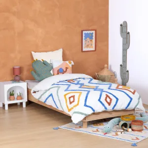 2-Piece Children's Bed Set "Adi" Washed Cotton Tufted Duvet Cover & Pillowcase