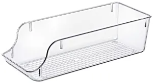 Clear Can Organizer for Fridge and Pantry, BPA-Free Plastic Storage Bin