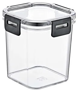 Clear Square Food Storage Container, Transparent Airtight Kitchen Organizer