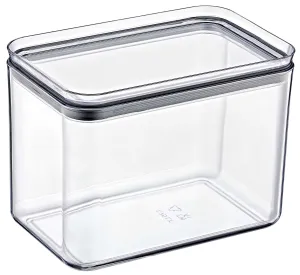 Crystal Rectangular Storage Container 1.75L Airtight Food Organizer