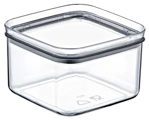 Crystal Square Storage Container 0.5L Airtight Polystyrene Food Box