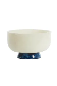 Resin Serving Bowl White Round 28cm Modern Tableware