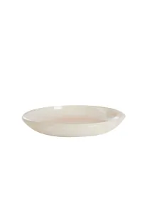 Belawan Serving Bowl White Resin Round 34cm