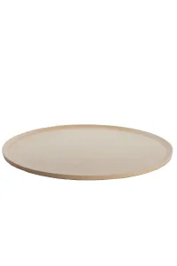Sand Serving Board, Chestnut Aluminum Flat Board, 50 cm Round Tray