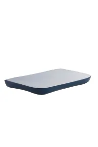 Wall Shelf Shiny Cobalt Blue Metal Floating Display 41x25 cm