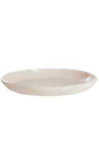 Belawan Dish White Round Synthetic Serving Plate 44cm