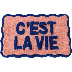 Bathmat C'est La Vie Cotton, Scalloped Edge, 50x80 cm