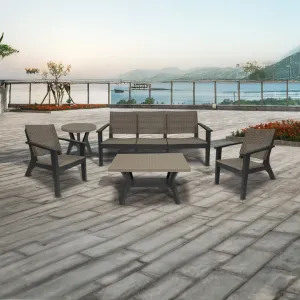 Tropicano Sofa 3 Seaters Resin Fiberglass Outdoor Sofa