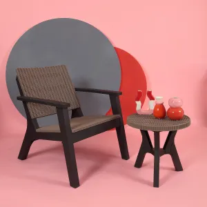 Tropicano Armchair Resin & Fiberglass Outdoor Lounge Chair