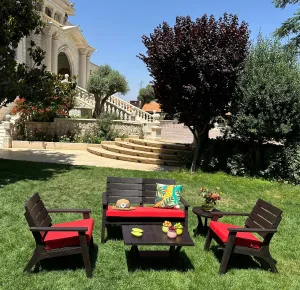 Portofino Sofa 2 Seaters Resin Fiberglass Outdoor Sofa