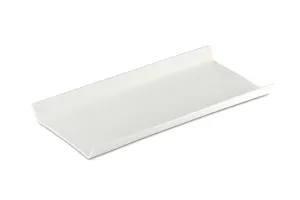 White Gourmet Tray Rectangular Porcelain Serving Plate 30.5 x 15 cm