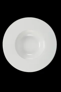 Beije Porcelain Pasta Plate, Deep Stoneware, Modern Round Tableware