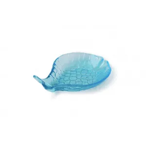 Fish Shape Plate Turquoise Glass Decorative Serveware