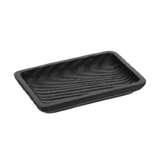 Soap Dish Wood Effect Minimalist Polyresin Bathroom Accessory