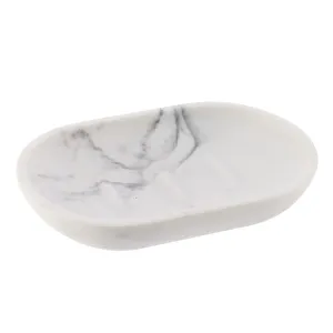 Marble Soap Dish Resin Bathroom Accessory Luxury Polyresin Finish