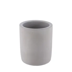 Cement Tumbler Toothbrush Holder Modern Grey Bathroom Accessory