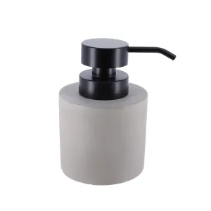 Cement Soap Dispenser Modern Grey Bathroom Accessory 320ml