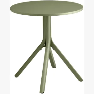 Round Table Aluminum Weatherproof Compact Dining Table for Terrace