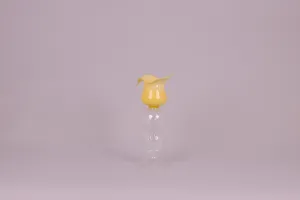 Handmade Glass Candle Holder, Colorful Design