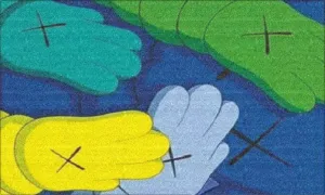 Coir Printed Mat "Hands"