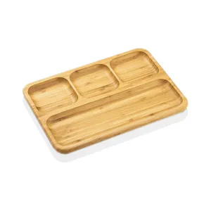 Bamboo Divided Serving Plate