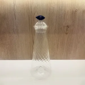 Handmade Glass Carafe with Decorative Stopper